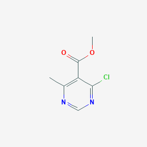 molecular formula C7H7ClN2O2 B2936472 4-氯-6-甲基嘧啶-5-甲酸甲酯 CAS No. 157981-59-4