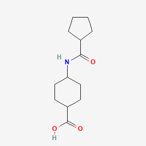molecular formula C13H21NO3 B2936474 4-Cyclopentaneamidocyclohexane-1-carboxylic acid CAS No. 1183933-50-7