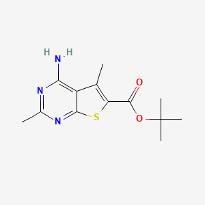 Tert-butyl 4-amino-2,5-dimethylthieno[2,3-d]pyrimidine-6-carboxylate