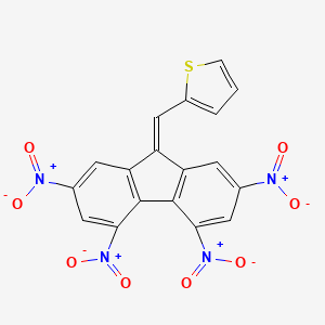 2-[(2,4,5,7-Tetranitrofluoren-9-ylidene)methyl]thiophene