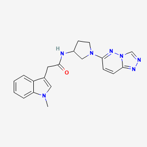 N-(1-([1,2,4]triazolo[4,3-b]pyridazin-6-yl)pyrrolidin-3-yl)-2-(1-methyl-1H-indol-3-yl)acetamide