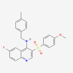6-fluoro-3-((4-methoxyphenyl)sulfonyl)-N-(4-methylbenzyl)quinolin-4-amine