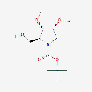 B2936527 Tert-butyl (2S,3S,4R)-2-(hydroxymethyl)-3,4-dimethoxypyrrolidine-1-carboxylate CAS No. 2460739-87-9
