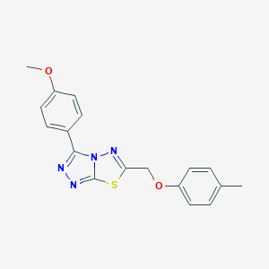 3-(4-Methoxyphenyl)-6-[(4-methylphenoxy)methyl]-[1,2,4]triazolo[3,4-b][1,3,4]thiadiazole