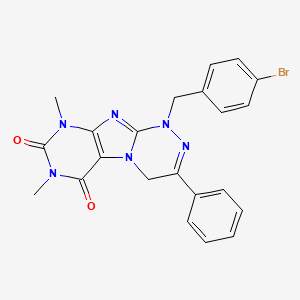 B2936531 1-(4-bromobenzyl)-7,9-dimethyl-3-phenyl-7,9-dihydro-[1,2,4]triazino[3,4-f]purine-6,8(1H,4H)-dione CAS No. 898448-47-0