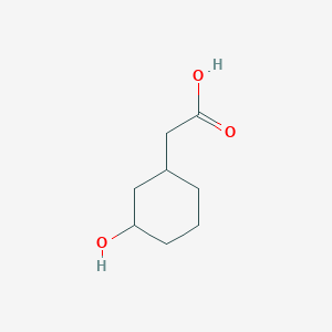 molecular formula C8H14O3 B2936532 2-(3-Hydroxycyclohexyl)acetic acid CAS No. 86576-85-4