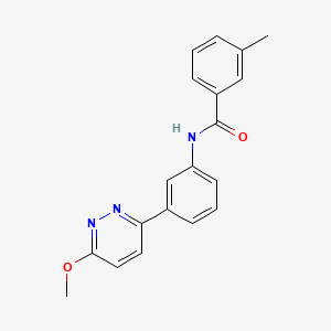 molecular formula C19H17N3O2 B2936537 N-(3-(6-methoxypyridazin-3-yl)phenyl)-3-methylbenzamide CAS No. 922670-58-4