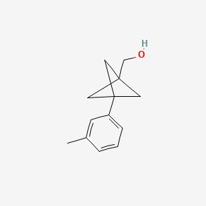 B2936549 [3-(3-Methylphenyl)-1-bicyclo[1.1.1]pentanyl]methanol CAS No. 2287271-08-1