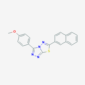 3-(4-Methoxyphenyl)-6-(naphthalen-2-yl)[1,2,4]triazolo[3,4-b][1,3,4]thiadiazole