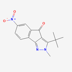 3-(Tert-butyl)-2-methyl-6-nitroindeno[3,2-c]pyrazol-4-one