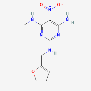 N~2~-(furan-2-ylmethyl)-N~4~-methyl-5-nitropyrimidine-2,4,6-triamine