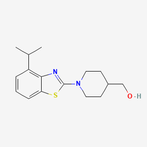 {1-[4-(Propan-2-yl)-1,3-benzothiazol-2-yl]piperidin-4-yl}methanol
