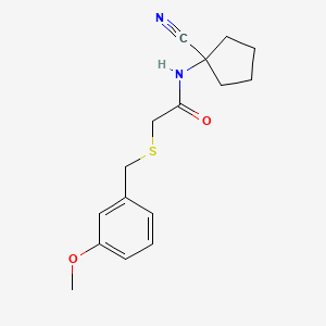 N-(1-cyanocyclopentyl)-2-{[(3-methoxyphenyl)methyl]sulfanyl}acetamide
