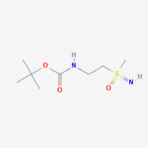 molecular formula C8H18N2O3S B2936601 叔丁基（2-（S-甲基磺酰亚胺基）乙基）氨基甲酸酯 CAS No. 2241129-31-5