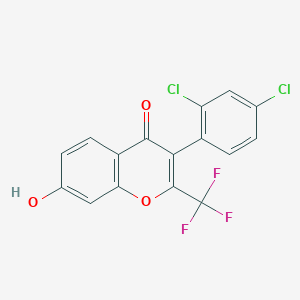 3-(2,4-dichlorophenyl)-7-hydroxy-2-(trifluoromethyl)-4H-chromen-4-one