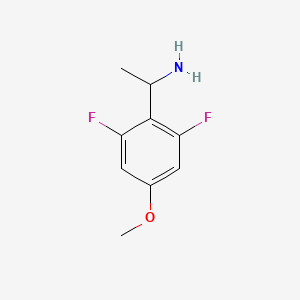 molecular formula C9H11F2NO B2936606 1-(2,6-Difluoro-4-methoxyphenyl)ethanamine CAS No. 1179887-71-8