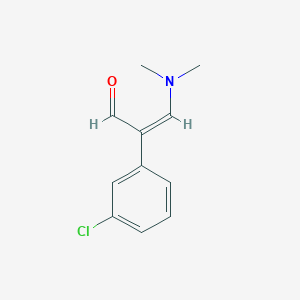 molecular formula C11H12ClNO B2936618 (2Z)-2-(3-氯苯基)-3-(二甲氨基)丙-2-烯醛 CAS No. 86723-63-9