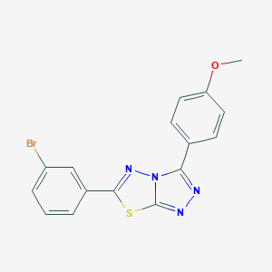 6-(3-Bromophenyl)-3-(4-methoxyphenyl)[1,2,4]triazolo[3,4-b][1,3,4]thiadiazole