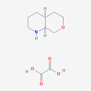 molecular formula C10H17NO5 B2936632 rac-(4aR,8aR)-octahydro-1H-pyrano[3,4-b]pyridine, oxalic acid, cis CAS No. 1909286-95-8