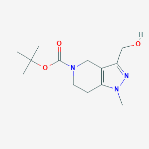 molecular formula C13H21N3O3 B2936634 tert-Butyl 3-(hydroxymethyl)-1-methyl-6,7-dihydro-1H-pyrazolo[4,3-c]pyridine-5(4H)-carboxylate CAS No. 1330765-07-5