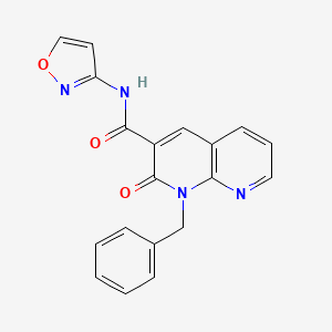 1-benzyl-N-isoxazol-3-yl-2-oxo-1,2-dihydro-1,8-naphthyridine-3-carboxamide