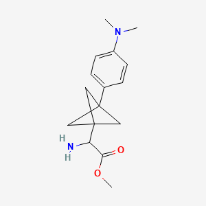 Methyl 2-amino-2-[3-[4-(dimethylamino)phenyl]-1-bicyclo[1.1.1]pentanyl]acetate
