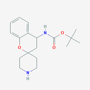 molecular formula C18H26N2O3 B2936645 tert-Butyl spiro[chromane-2,4'-piperidin]-4-ylcarbamate CAS No. 2137835-08-4