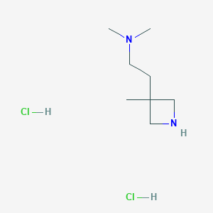 N,N-Dimethyl-2-(3-methylazetidin-3-yl)ethanamine;dihydrochloride