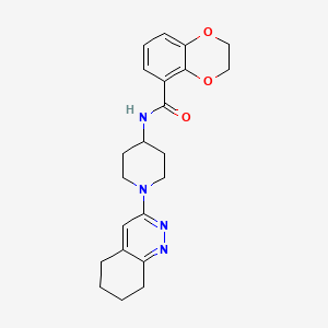N-(1-(5,6,7,8-tetrahydrocinnolin-3-yl)piperidin-4-yl)-2,3-dihydrobenzo[b][1,4]dioxine-5-carboxamide