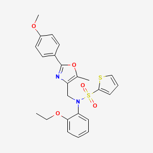 N-(2-ethoxyphenyl)-N-((2-(4-methoxyphenyl)-5-methyloxazol-4-yl)methyl)thiophene-2-sulfonamide