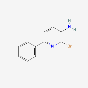 molecular formula C11H9BrN2 B2936668 2-Bromo-6-phenylpyridin-3-amine CAS No. 898568-39-3