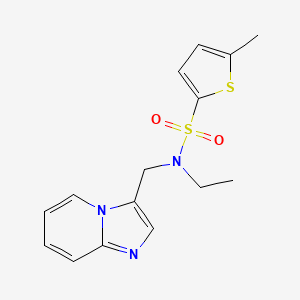 N-ethyl-N-(imidazo[1,2-a]pyridin-3-ylmethyl)-5-methylthiophene-2-sulfonamide