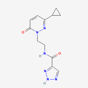 N-(2-(3-cyclopropyl-6-oxopyridazin-1(6H)-yl)ethyl)-2H-1,2,3-triazole-4-carboxamide