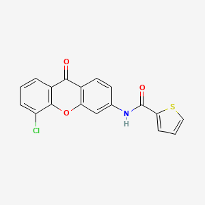 molecular formula C18H10ClNO3S B2936675 N-(5-chloro-9-oxo-9H-xanthen-3-yl)thiophene-2-carboxamide CAS No. 886152-84-7