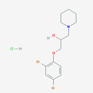 1-(2,4-Dibromophenoxy)-3-(piperidin-1-yl)propan-2-ol hydrochloride