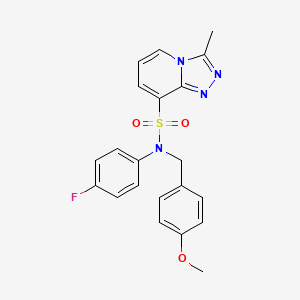 N-(4-fluorophenyl)-N-(4-methoxybenzyl)-3-methyl[1,2,4]triazolo[4,3-a]pyridine-8-sulfonamide