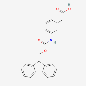 molecular formula C23H19NO4 B2936697 3-(Fmoc-amino)phenylacetic acid CAS No. 102410-65-1; 186320-08-1