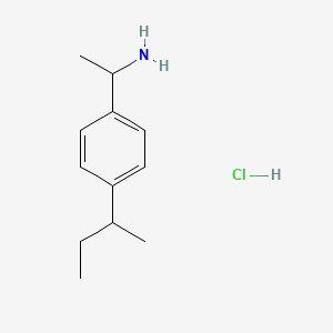 molecular formula C12H20ClN B2936699 1-(4-Sec-butylphenyl)ethanamine hydrochloride CAS No. 1458615-99-0