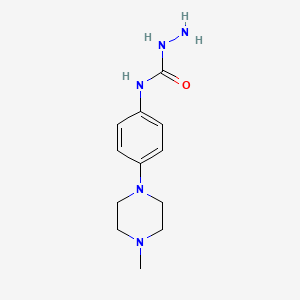 N-[4-(4-methylpiperazino)phenyl]-1-hydrazinecarboxamide