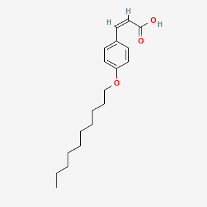 molecular formula C19H28O3 B2936709 (Z)-3-[4-(decyloxy)phenyl]-2-propenoic acid CAS No. 1400679-03-9