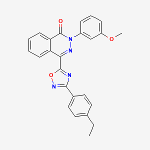 4-(3-(4-ethylphenyl)-1,2,4-oxadiazol-5-yl)-2-(3-methoxyphenyl)phthalazin-1(2H)-one