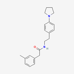 N-(4-(pyrrolidin-1-yl)phenethyl)-2-(m-tolyl)acetamide