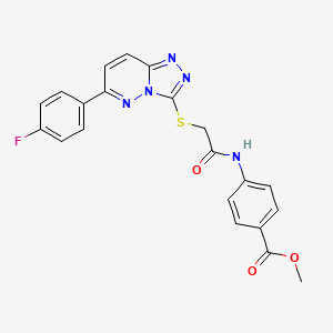 Methyl 4-(2-((6-(4-fluorophenyl)-[1,2,4]triazolo[4,3-b]pyridazin-3-yl)thio)acetamido)benzoate