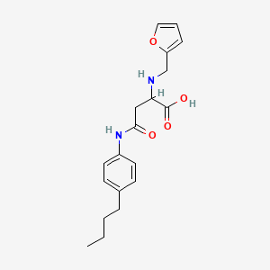 4-((4-Butylphenyl)amino)-2-((furan-2-ylmethyl)amino)-4-oxobutanoic acid