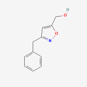 molecular formula C11H11NO2 B2936726 5-Isoxazolemethanol, 3-(phenylmethyl)- CAS No. 52156-50-0