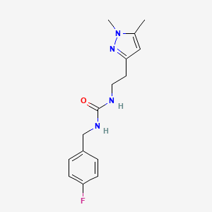 1-(2-(1,5-dimethyl-1H-pyrazol-3-yl)ethyl)-3-(4-fluorobenzyl)urea