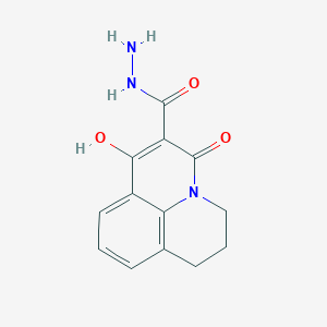 7-hydroxy-5-oxo-2,3-dihydro-1H,5H-pyrido[3,2,1-ij]quinoline-6-carbohydrazide