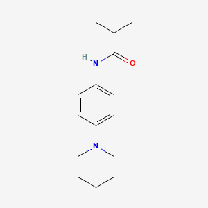 molecular formula C15H22N2O B2936737 2-methyl-N-[4-(piperidin-1-yl)phenyl]propanamide CAS No. 354768-54-0