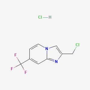 2-(Chloromethyl)-7-(trifluoromethyl)imidazo[1,2-a]pyridine;hydrochloride