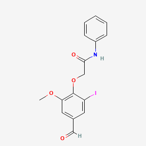 2-(4-formyl-2-iodo-6-methoxyphenoxy)-N-phenylacetamide